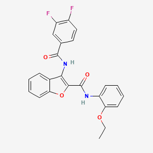molecular formula C24H18F2N2O4 B2560699 3-(3,4-difluorobenzamido)-N-(2-ethoxyphenyl)benzofuran-2-carboxamide CAS No. 888447-04-9