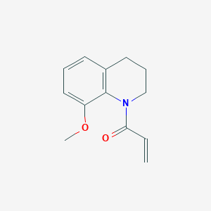 molecular formula C13H15NO2 B2560700 1-(8-methoxy-3,4-dihydro-2H-quinolin-1-yl)prop-2-en-1-one CAS No. 1179846-35-5