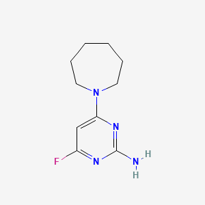 molecular formula C10H15FN4 B2560724 4-(Azepan-1-yl)-6-fluoropyrimidin-2-amine CAS No. 188987-82-8