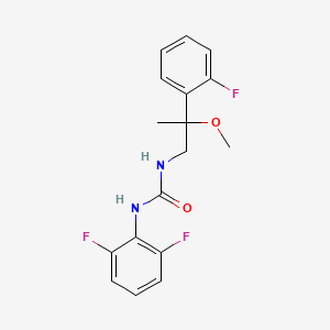 B2560726 1-(2,6-Difluorophenyl)-3-(2-(2-fluorophenyl)-2-methoxypropyl)urea CAS No. 1797894-00-8