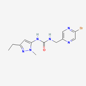 1-[(5-bromopyrazin-2-yl)methyl]-3-(3-ethyl-1-methyl-1H-pyrazol-5-yl)urea