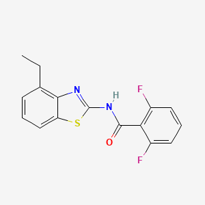 N-(4-ethyl-1,3-benzothiazol-2-yl)-2,6-difluorobenzamide