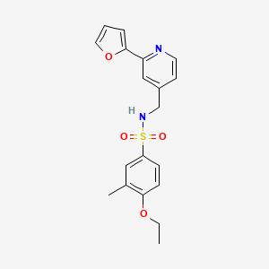 molecular formula C19H20N2O4S B2560752 4-乙氧基-N-((2-(呋喃-2-基)吡啶-4-基)甲基)-3-甲基苯磺酰胺 CAS No. 2034248-04-7