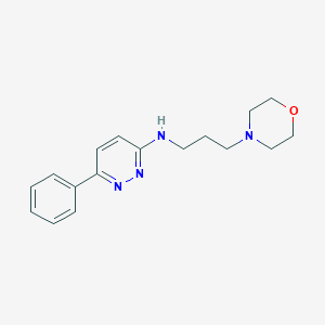 molecular formula C17H22N4O B256076 N-[3-(morpholin-4-yl)propyl]-6-phenylpyridazin-3-amine 