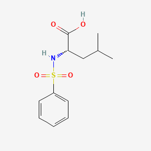 molecular formula C12H17NO4S B2560765 (2S)-2-(benzenesulfonamido)-4-methylpentanoic acid CAS No. 68305-76-0