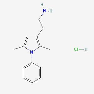 2-(2,5-dimethyl-1-phenyl-1H-pyrrol-3-yl)ethan-1-amine hydrochloride