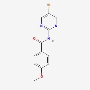 molecular formula C12H10BrN3O2 B2560772 N-(5-溴-2-嘧啶基)-4-甲氧基苯甲酰胺 CAS No. 120821-52-5