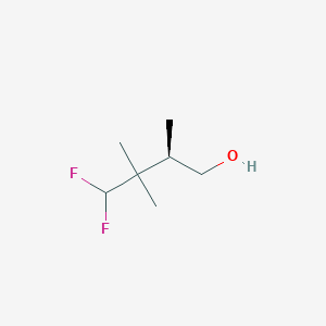 molecular formula C7H14F2O B2560779 (2R)-4,4-Difluoro-2,3,3-trimethylbutan-1-ol CAS No. 2248187-06-4