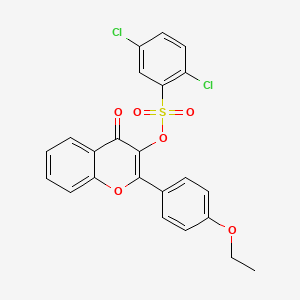 2-(4-Ethoxyphenyl)-4-oxo-4H-chromen-3-yl 2,5-dichlorobenzenesulfonate