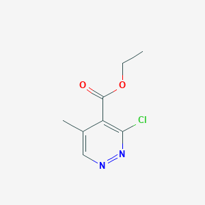 molecular formula C8H9ClN2O2 B2560782 3-氯-5-甲基吡哒嗪-4-羧酸乙酯 CAS No. 2091625-18-0