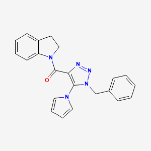 (1-benzyl-5-(1H-pyrrol-1-yl)-1H-1,2,3-triazol-4-yl)(indolin-1-yl)methanone
