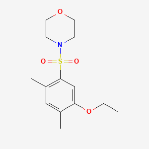 molecular formula C14H21NO4S B2560820 4-((5-Ethoxy-2,4-dimethylphenyl)sulfonyl)morpholine CAS No. 723742-36-7
