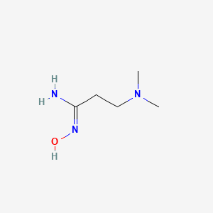 molecular formula C5H13N3O B2560825 3-(dimethylamino)-N'-hydroxypropanimidamide CAS No. 98138-26-2
