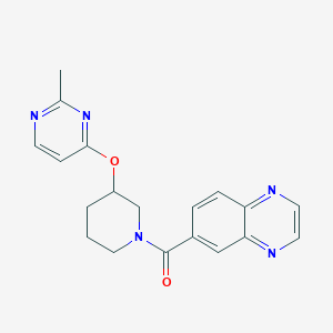 (3-((2-Methylpyrimidin-4-yl)oxy)piperidin-1-yl)(quinoxalin-6-yl)methanone