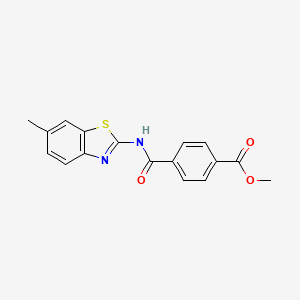 Methyl 4-[(6-methyl-1,3-benzothiazol-2-yl)carbamoyl]benzoate