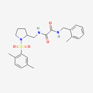 N1-((1-((2,5-dimethylphenyl)sulfonyl)pyrrolidin-2-yl)methyl)-N2-(2-methylbenzyl)oxalamide