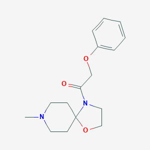 molecular formula C16H22N2O3 B256086 8-Methyl-4-(phenoxyacetyl)-1-oxa-4,8-diazaspiro[4.5]decane 