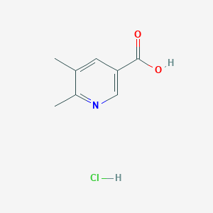molecular formula C8H10ClNO2 B2560861 5,6-Dimethylnicotinic acid hydrochloride CAS No. 113124-10-0