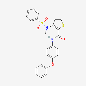 3-(N-methylphenylsulfonamido)-N-(4-phenoxyphenyl)thiophene-2-carboxamide