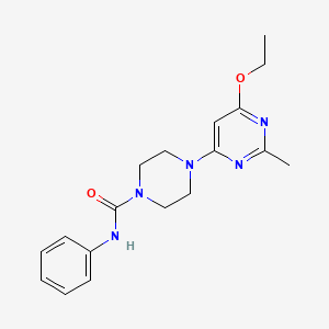 molecular formula C18H23N5O2 B2560889 4-(6-ethoxy-2-methylpyrimidin-4-yl)-N-phenylpiperazine-1-carboxamide CAS No. 946231-65-8