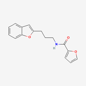 molecular formula C16H15NO3 B2560904 N-(3-(苯并呋喃-2-基)丙基)呋喃-2-甲酰胺 CAS No. 2034280-46-9