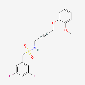 1-(3,5-Difluorophenyl)-N-[4-(2-methoxyphenoxy)but-2-YN-1-YL]methanesulfonamide