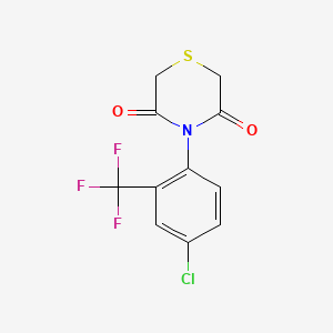 4-[4-Chloro-2-(trifluoromethyl)phenyl]-3,5-thiomorpholinedione