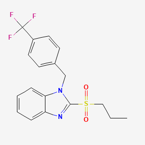 2-(propylsulfonyl)-1-(4-(trifluoromethyl)benzyl)-1H-benzo[d]imidazole