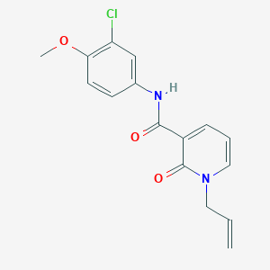 1-allyl-N-(3-chloro-4-methoxyphenyl)-2-oxo-1,2-dihydro-3-pyridinecarboxamide