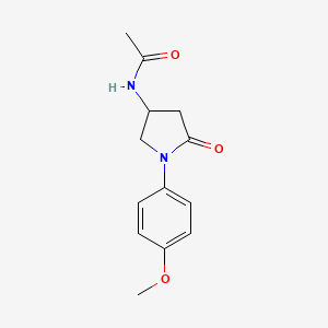 N-(1-(4-methoxyphenyl)-5-oxopyrrolidin-3-yl)acetamide