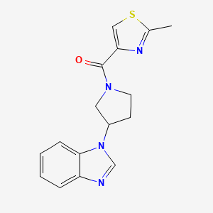 (3-(1H-benzo[d]imidazol-1-yl)pyrrolidin-1-yl)(2-methylthiazol-4-yl)methanone
