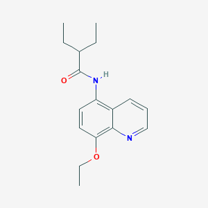 molecular formula C17H22N2O2 B256097 N-(8-ethoxyquinolin-5-yl)-2-ethylbutanamide 
