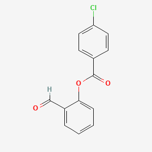 molecular formula C14H9ClO3 B2560971 2-Formylphenyl 4-chlorobenzoate CAS No. 634593-03-6