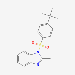 molecular formula C18H20N2O2S B2560978 1-(4-tert-butylbenzenesulfonyl)-2-methyl-1H-1,3-benzodiazole CAS No. 890337-31-2
