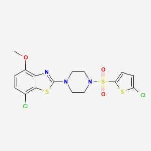 7-Chloro-2-(4-((5-chlorothiophen-2-yl)sulfonyl)piperazin-1-yl)-4-methoxybenzo[d]thiazole