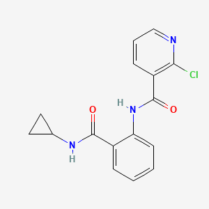 2-chloro-N-[2-(cyclopropylcarbamoyl)phenyl]pyridine-3-carboxamide