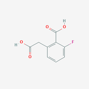 2-(Carboxymethyl)-6-fluorobenzoic acid
