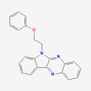 molecular formula C22H17N3O B2560996 6-(2-苯氧基乙基)-6H-吲哚[2,3-b]喹喔啉 CAS No. 637756-16-2