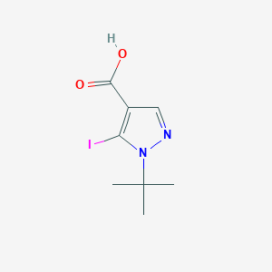 molecular formula C8H11IN2O2 B2561004 1-tert-butyl-5-iodo-1H-pyrazole-4-carboxylic acid CAS No. 1566252-90-1