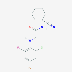 2-[(4-bromo-2-chloro-6-fluorophenyl)amino]-N-(1-cyanocyclohexyl)acetamide