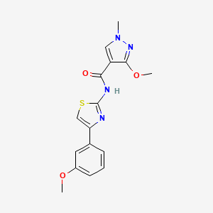 3-methoxy-N-(4-(3-methoxyphenyl)thiazol-2-yl)-1-methyl-1H-pyrazole-4-carboxamide