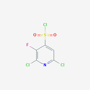 molecular formula C5HCl3FNO2S B2561010 2,6-Dichloro-3-fluoropyridine-4-sulfonyl chloride CAS No. 2470436-14-5