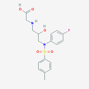 2-({3-[N-(4-fluorophenyl)4-methylbenzenesulfonamido]-2-hydroxypropyl}amino)acetic acid