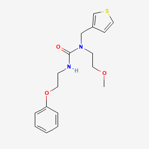 molecular formula C17H22N2O3S B2561016 1-(2-Methoxyethyl)-3-(2-phenoxyethyl)-1-(thiophen-3-ylmethyl)urea CAS No. 1396863-48-1