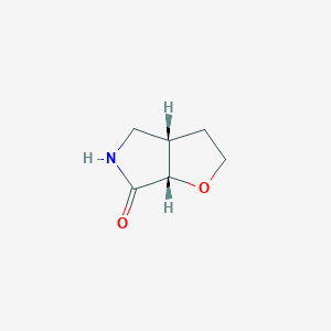 molecular formula C6H9NO2 B2561017 (3aS,6aS)-hexahydro-2H-furo[2,3-c]pyrrol-6-one CAS No. 2307771-40-8