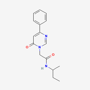 molecular formula C16H19N3O2 B2561018 N-(sec-butyl)-2-(6-oxo-4-phenylpyrimidin-1(6H)-yl)acetamide CAS No. 1060197-81-0