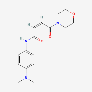 molecular formula C16H21N3O3 B2561019 (Z)-N-(4-(二甲氨基)苯基)-4-吗啉-4-氧代-2-烯酰胺 CAS No. 620543-30-8
