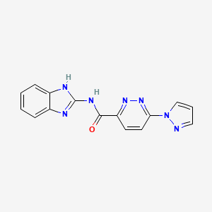 N-(1H-benzo[d]imidazol-2-yl)-6-(1H-pyrazol-1-yl)pyridazine-3-carboxamide