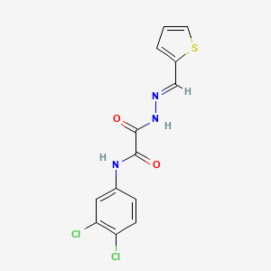 N-(3,4-Dichlorophenyl)-2-oxo-2-(2-(2-thienylmethylene)hydrazino)acetamide