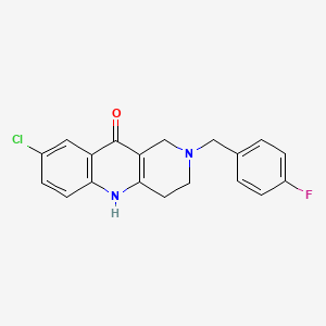 molecular formula C19H16ClFN2O B2561034 N-(3-fluoro-4-methylphenyl)-N'-[4-(1H-indol-2-yl)phenyl]urea CAS No. 1116060-27-5